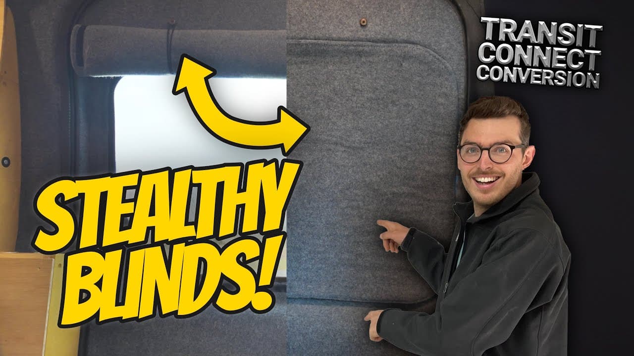 I made some stealthy blinds for my Transit Connect camper!