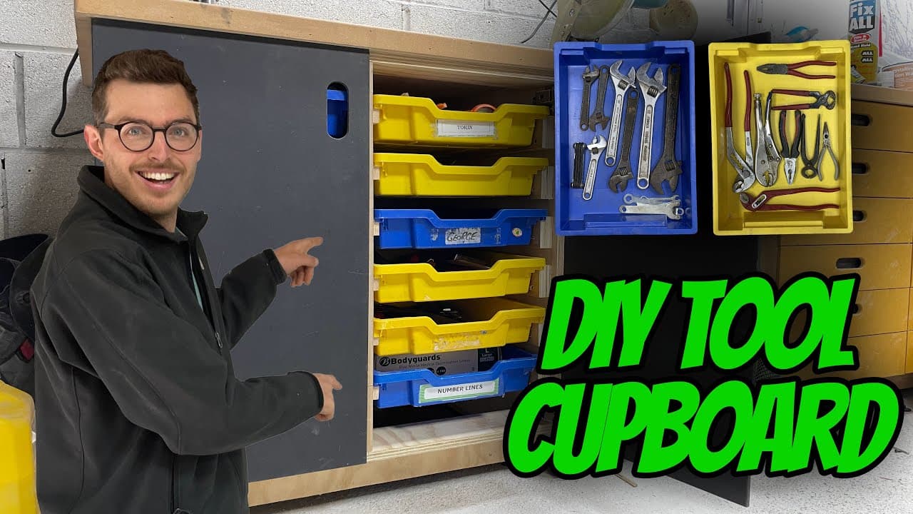 How to Make a DIY Tool Cabinet for FREE