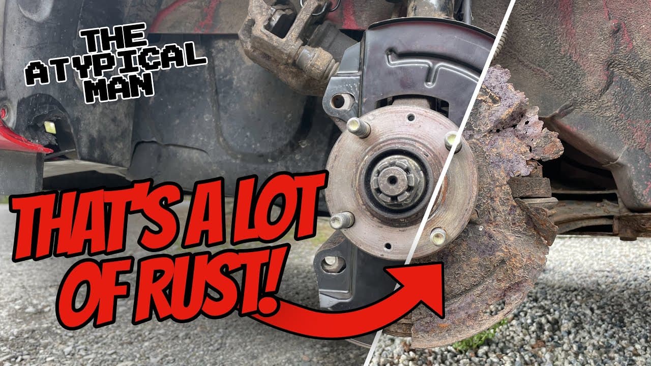 Replacing Corroded Dust Shields On A Hyundai Getz