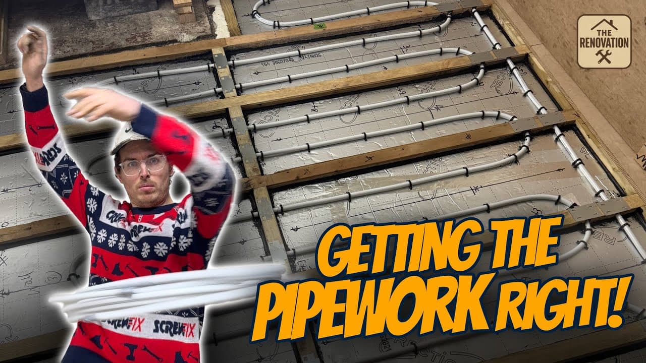 How I Laid my Wet Underfloor Heating Pipes